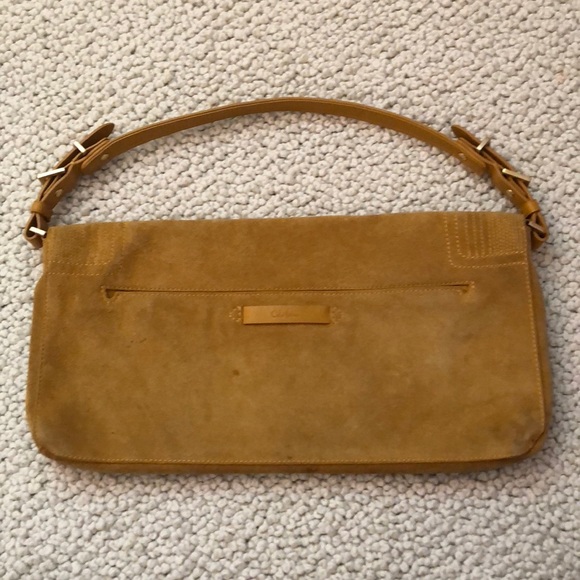 Cole Haan Mustard Suede Purse - Picture 5 of 8